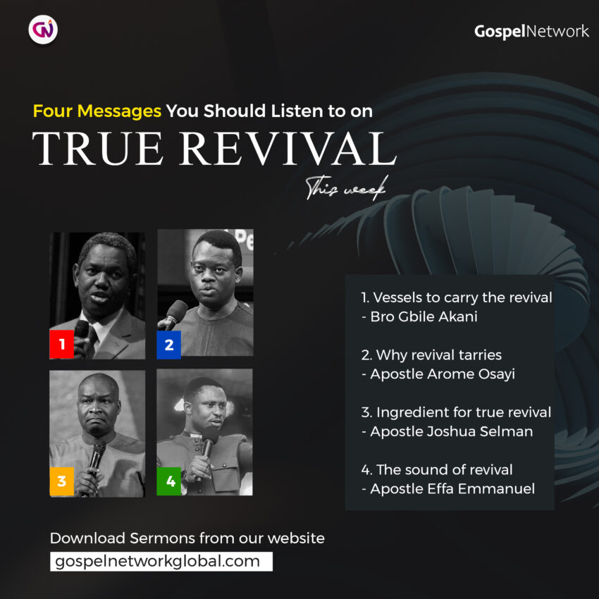 TRUE REVIVAL – SERIES | 4 MESSAGES FOR THE WEEK BY Apostle Joshua ...